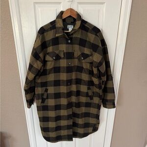 Duluth Trading Company Women's Folklore Flannel Duster size. L